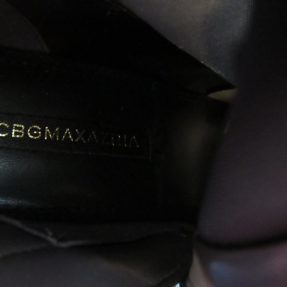 BCBG Jolie Stretch Satin Asphalt 9.5 heeled bootie - Picture 7 of 7